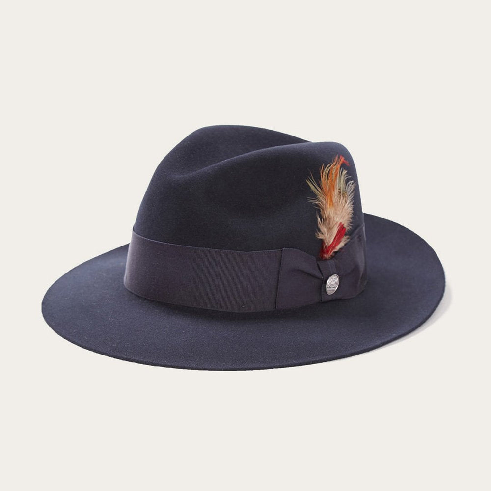 Temple Fedora Navy | Men/Women Stetson Fedora