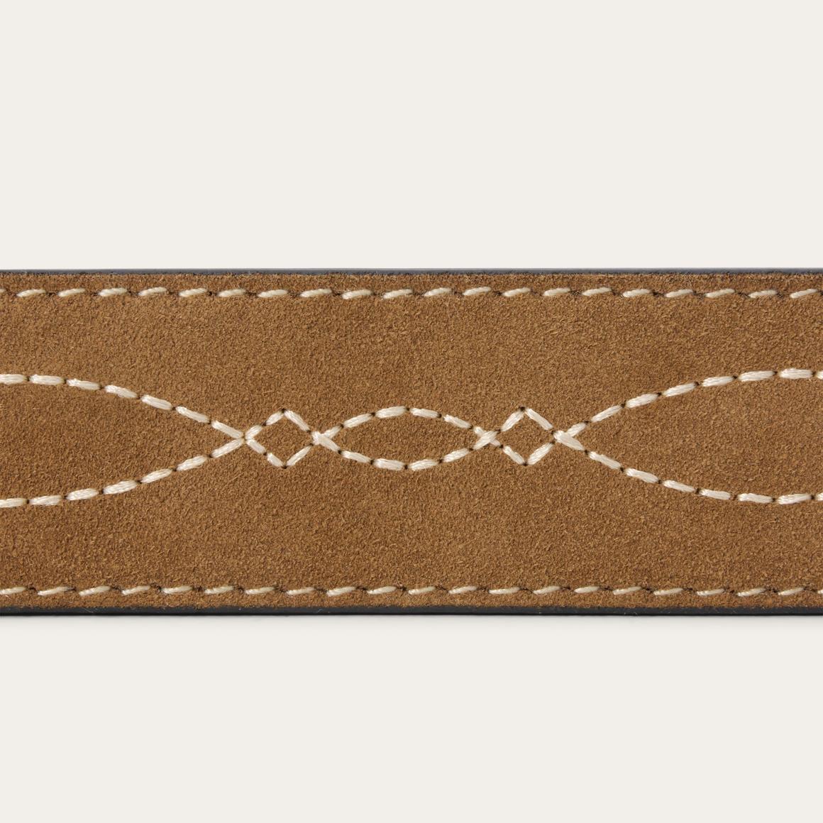 Tooled Tapered Belt Brown/sand | Men Stetson Belts