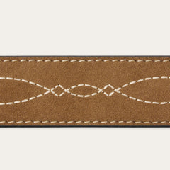 Tooled Tapered Belt Brown/sand | Men Stetson Belts