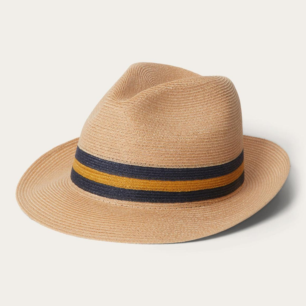 Triad Straw Fedora Mustard | Men/Women Stetson Fedora