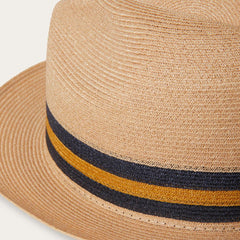 Triad Straw Fedora Mustard | Men/Women Stetson Fedora