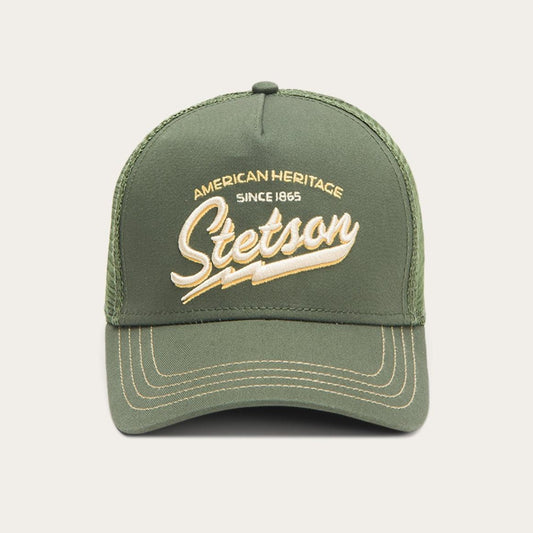 Trucker Cap American Heritage Classic Olive | Men/Women Stetson Caps &amp; Truckers