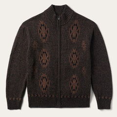 Vertical Aztec Cardigan Brown | Men Stetson Sweaters &amp; Hoodies
