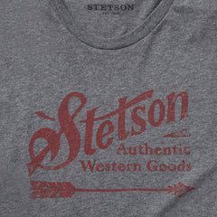 Vintage Arrow Graphic Tee Grey | Men Stetson Tees