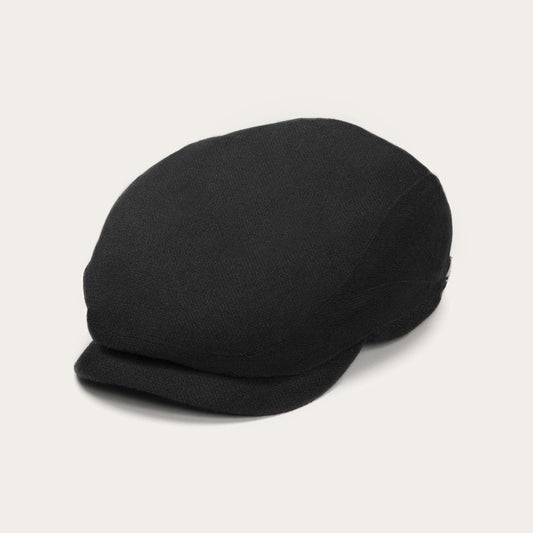 Virgin Wool &amp; Cashmere Driver Cap Black | Men/Women Stetson Caps &amp; Truckers
