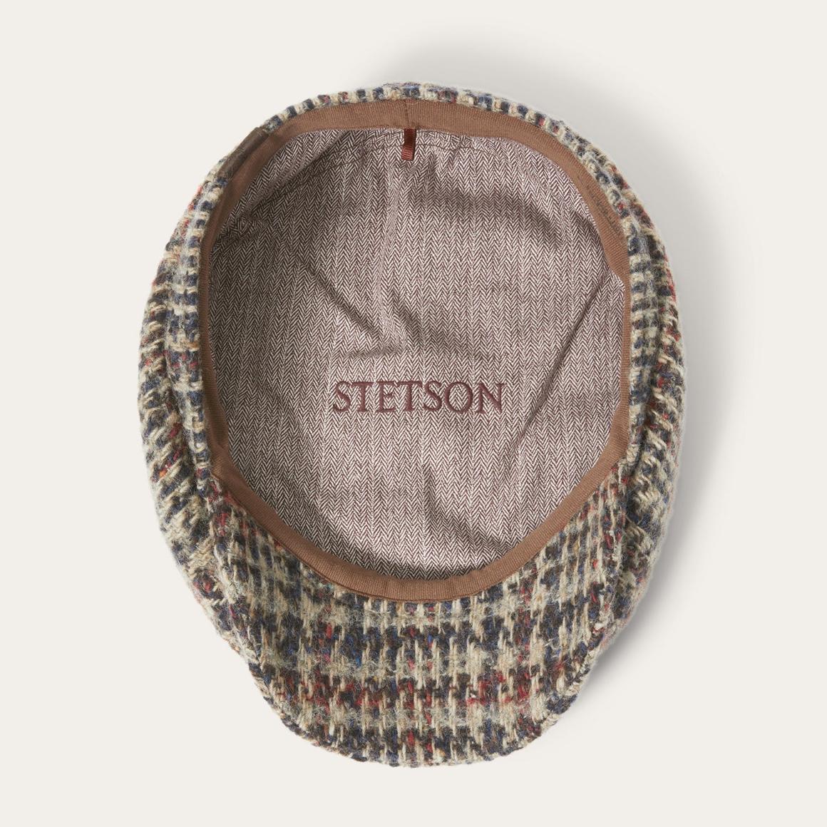 Virgin Wool Hatteras Beige/red/herringbone | Men/Women Stetson Caps &amp; Truckers