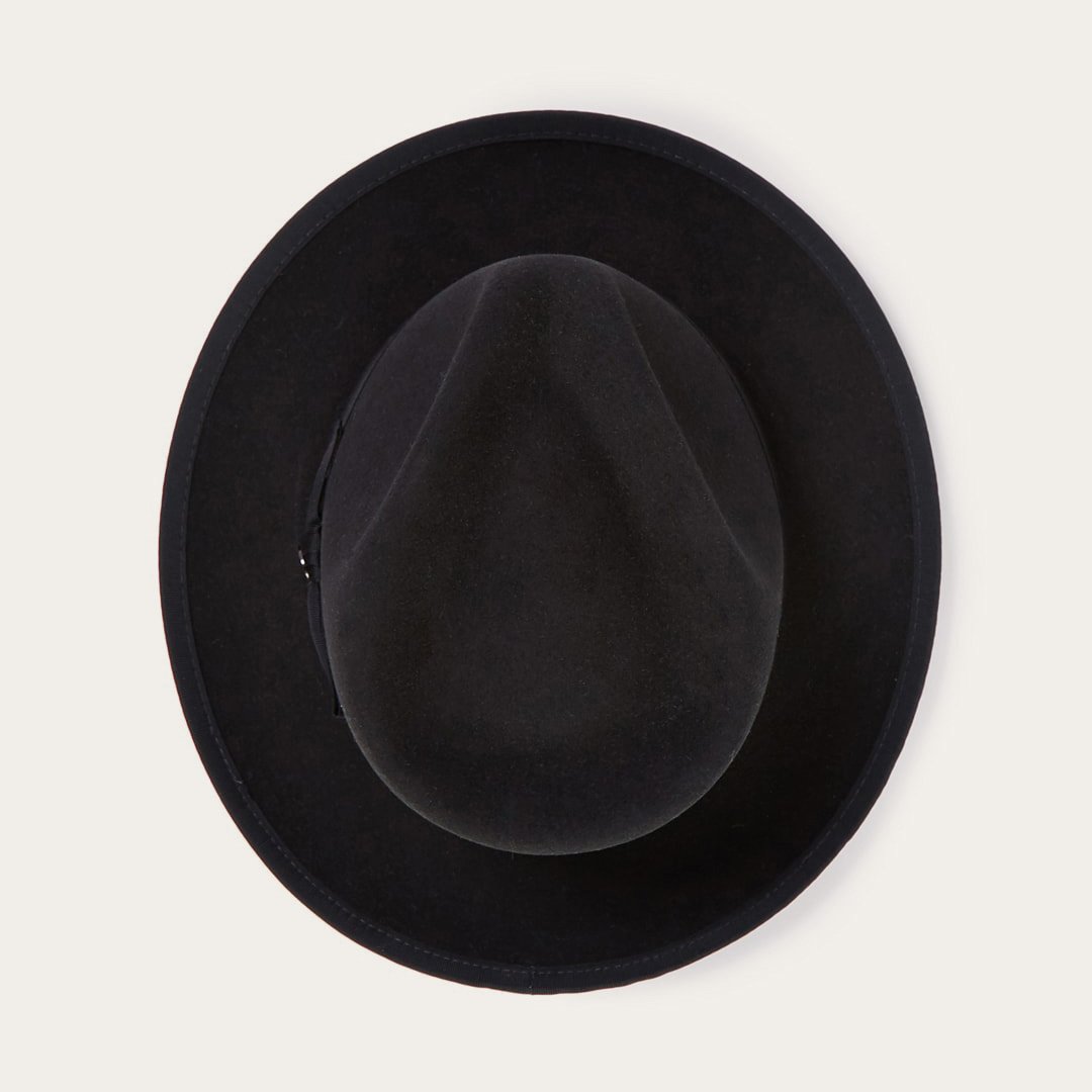 Whippet Wool Fedora Black | Men/Women Stetson Fedora