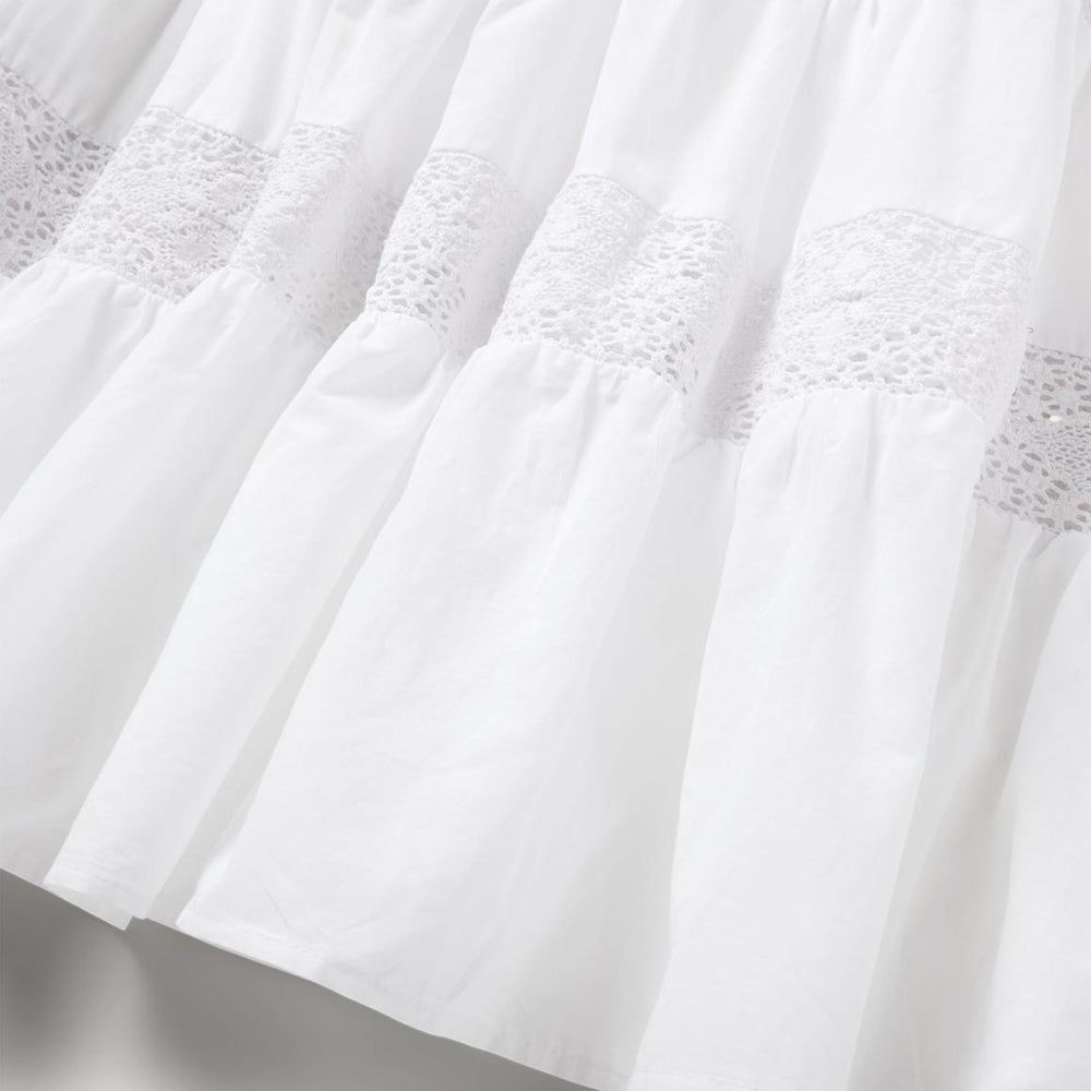 White Cotton Lawn Sleeveless Dress White | Women Stetson Midi