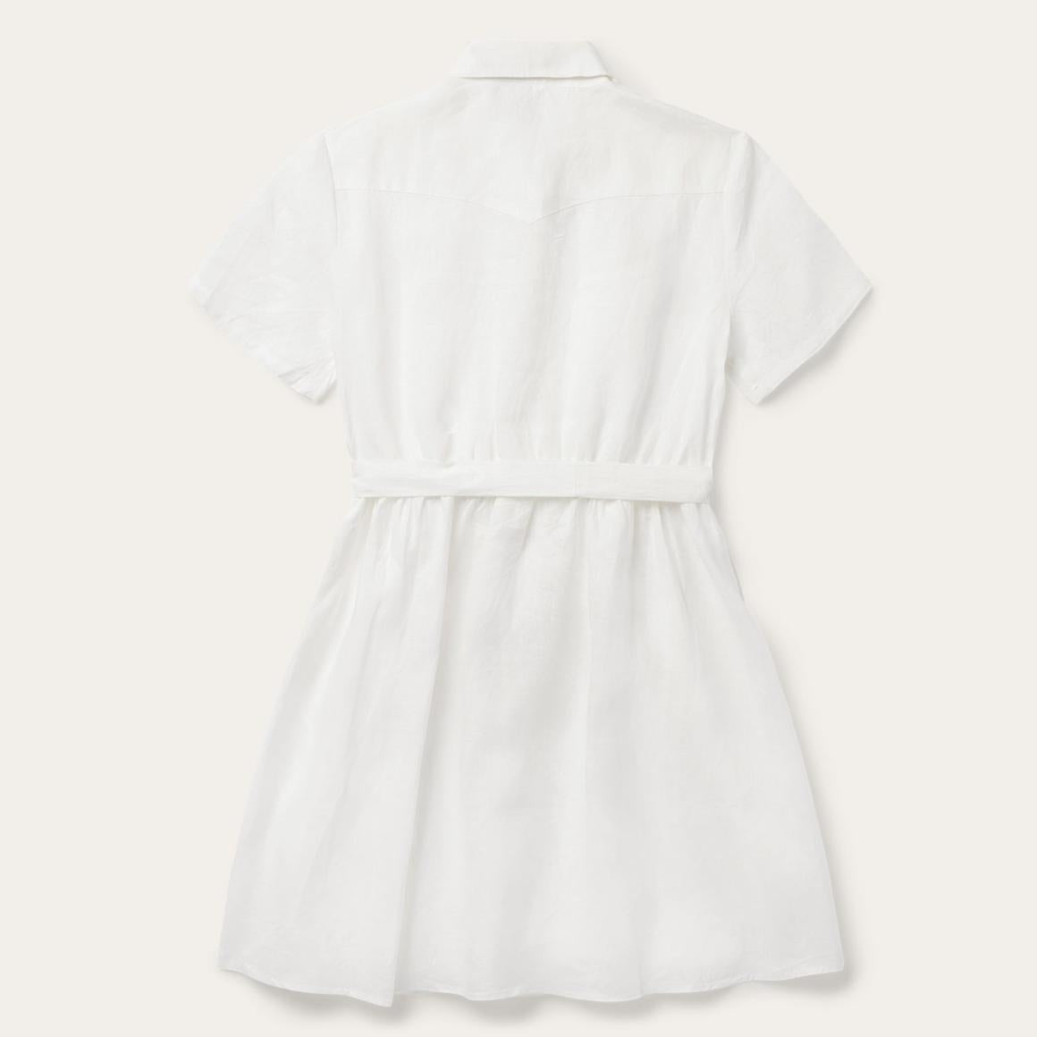 White Linen Shirt Dress White | Women Stetson Mini