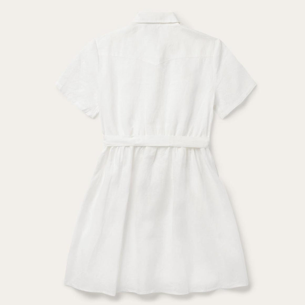 White Linen Shirt Dress White | Women Stetson Mini