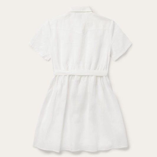 White Linen Shirt Dress White | Women Stetson Mini