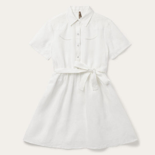 White Linen Shirt Dress White | Women Stetson Mini