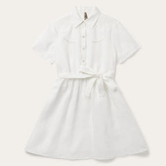 White Linen Shirt Dress White | Women Stetson Mini