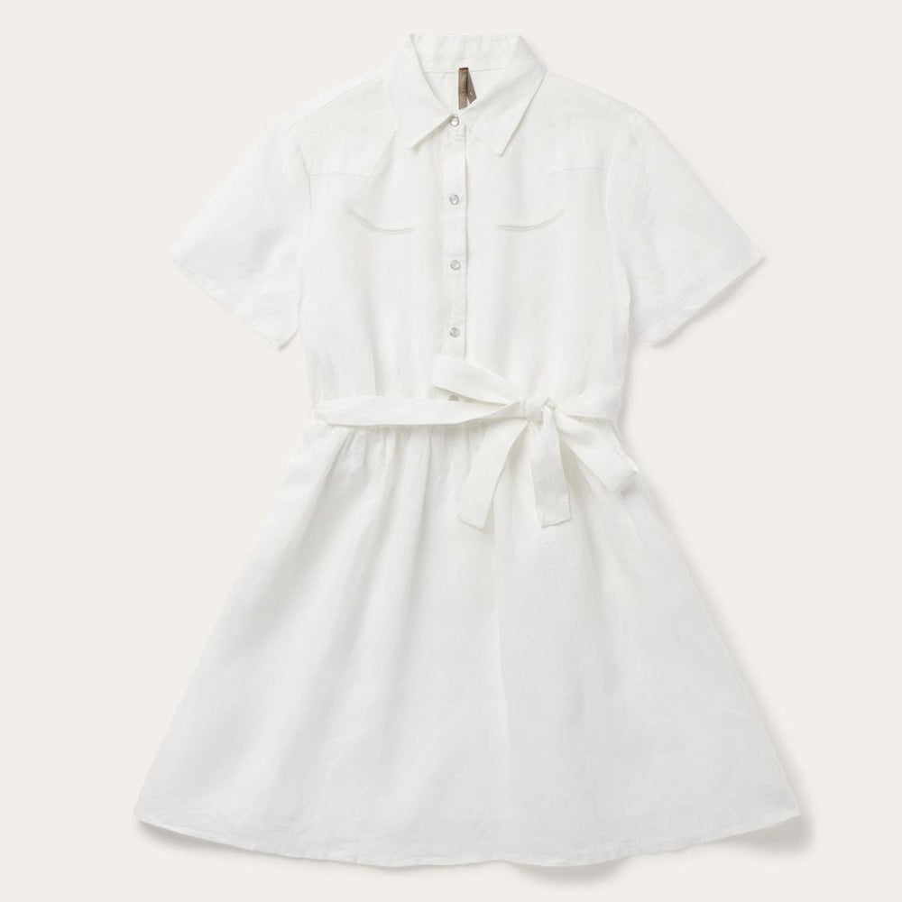 White Linen Shirt Dress White | Women Stetson Shirt Dresses