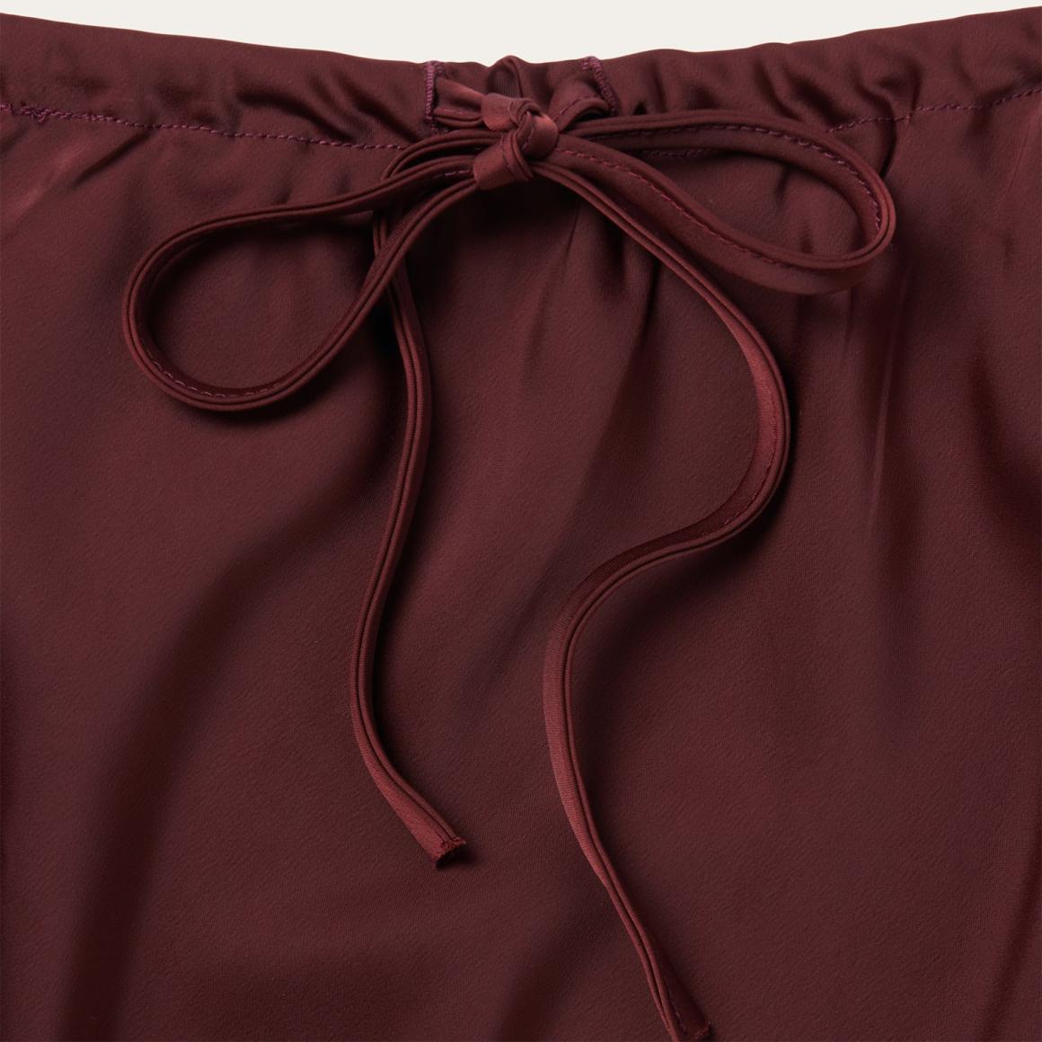 Wine Satin Skirt Red | Women Stetson Skirts &amp; Shorts