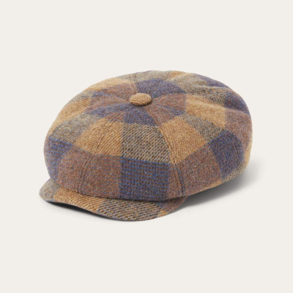 Wool Check Hatteras Cognac/sand/blue | Men/Women Stetson Caps &amp; Truckers