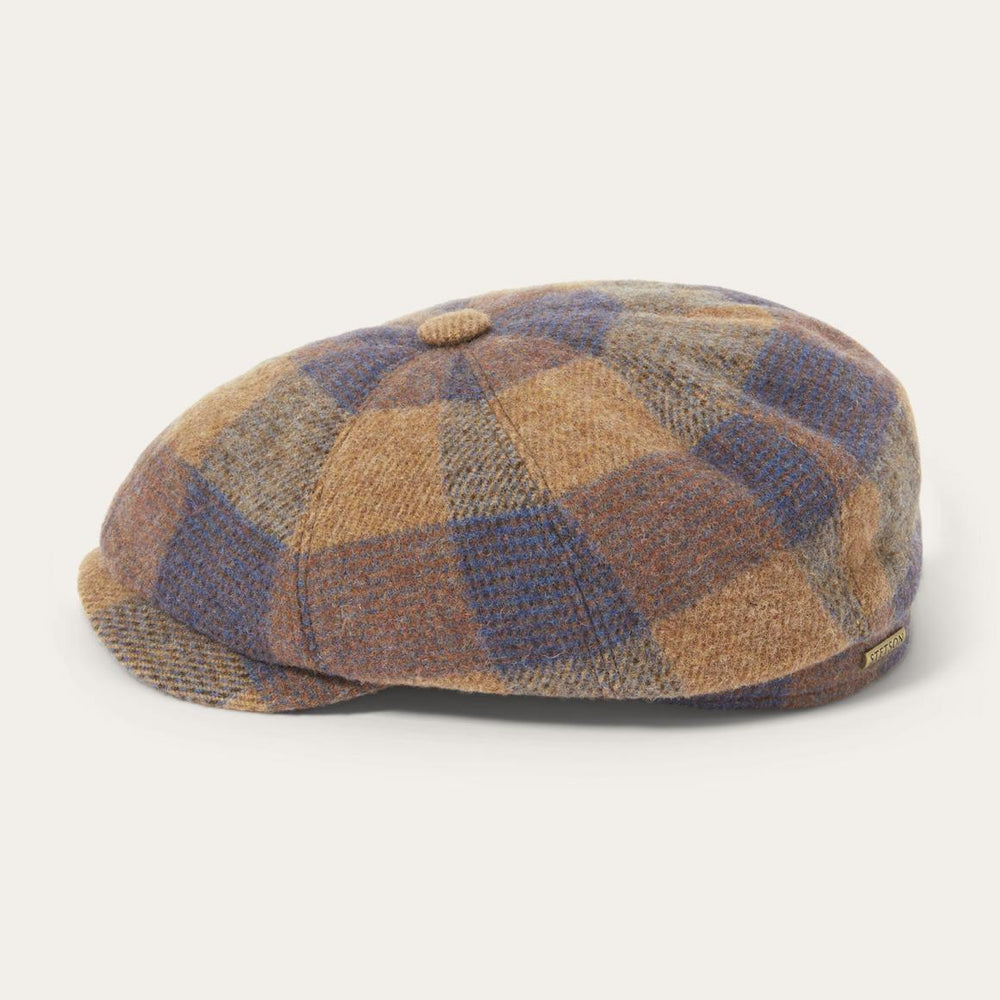 Wool Check Hatteras Cognac/sand/blue | Men/Women Stetson Caps &amp; Truckers