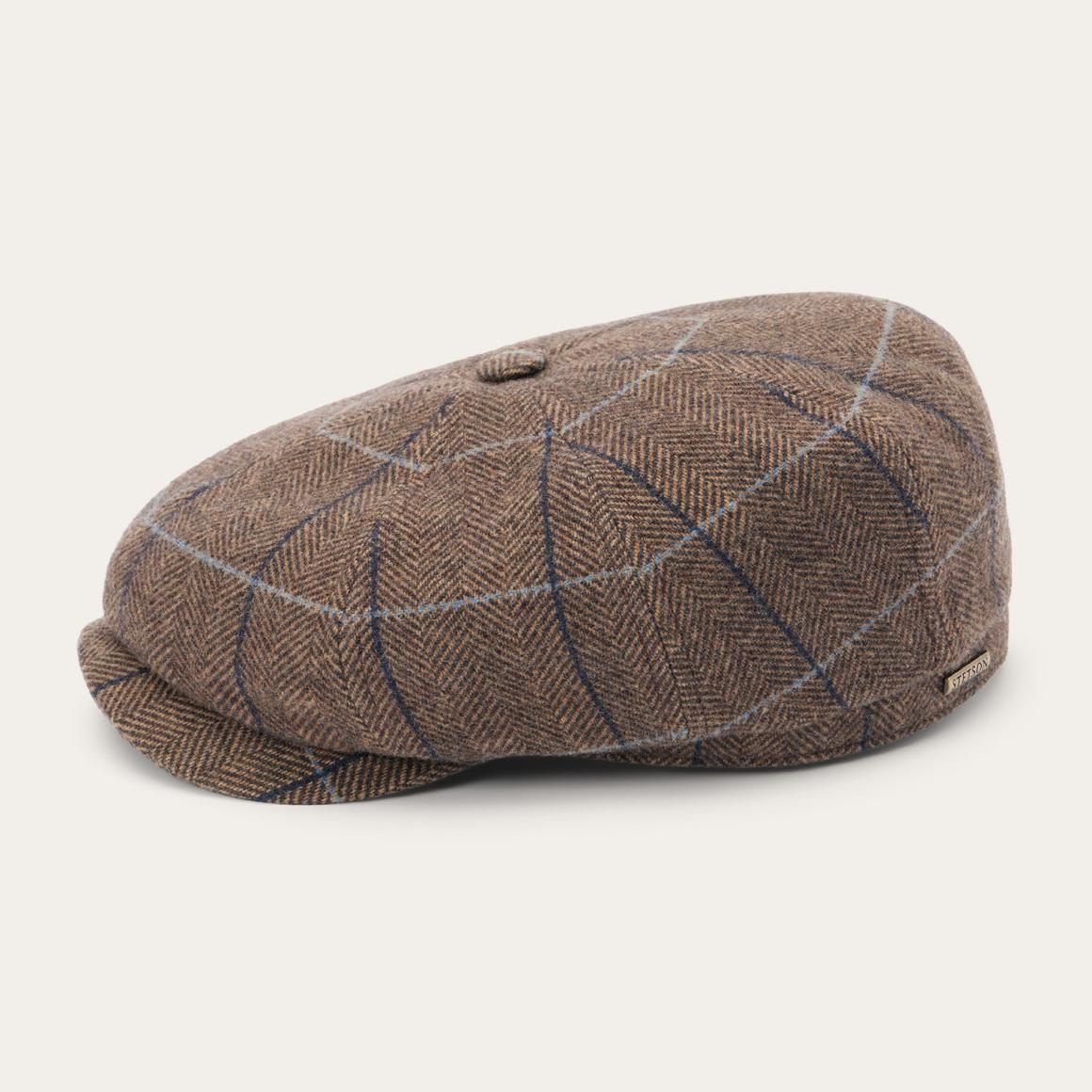 Wool Herringbone Hatteras Cap Camel Herringbone | Men/Women Stetson Caps &amp; Truckers