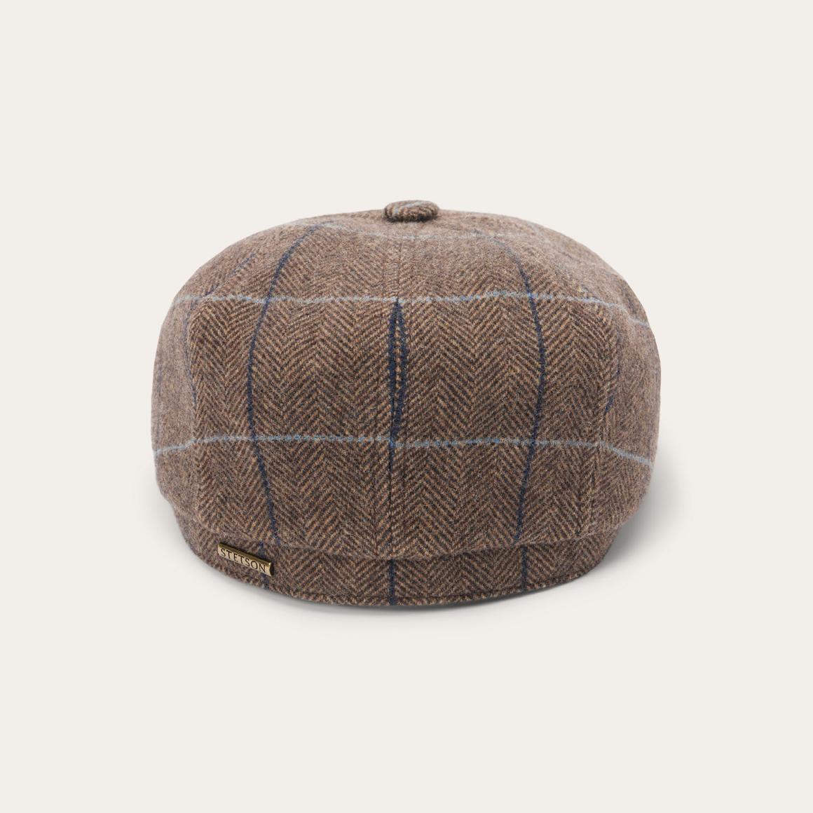 Wool Herringbone Hatteras Cap Camel Herringbone | Men/Women Stetson Caps &amp; Truckers
