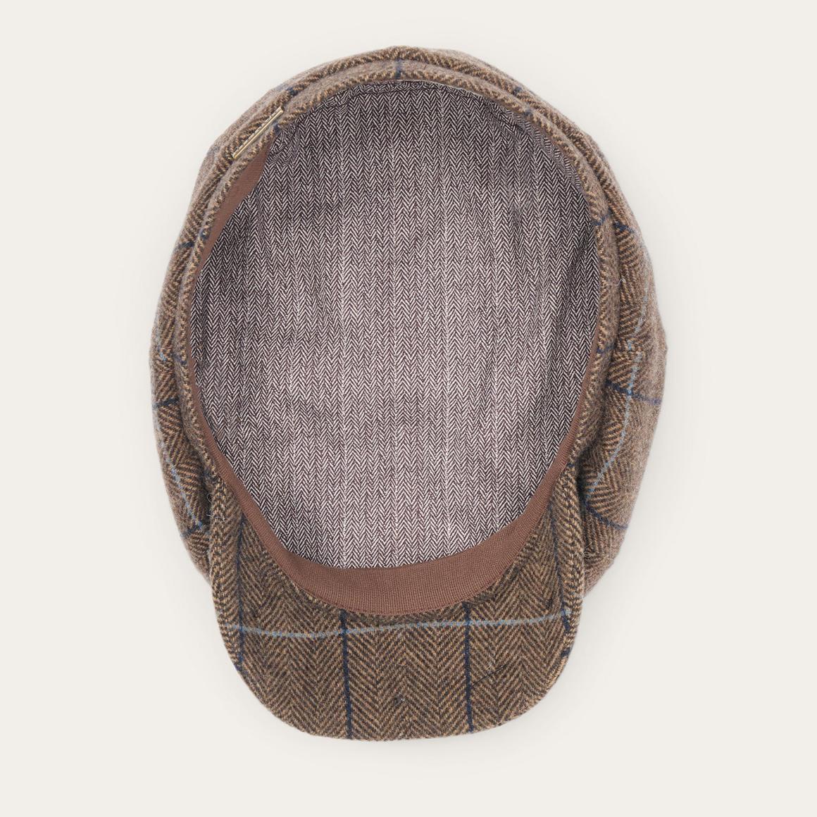 Wool Herringbone Hatteras Cap Camel Herringbone | Men/Women Stetson Caps &amp; Truckers