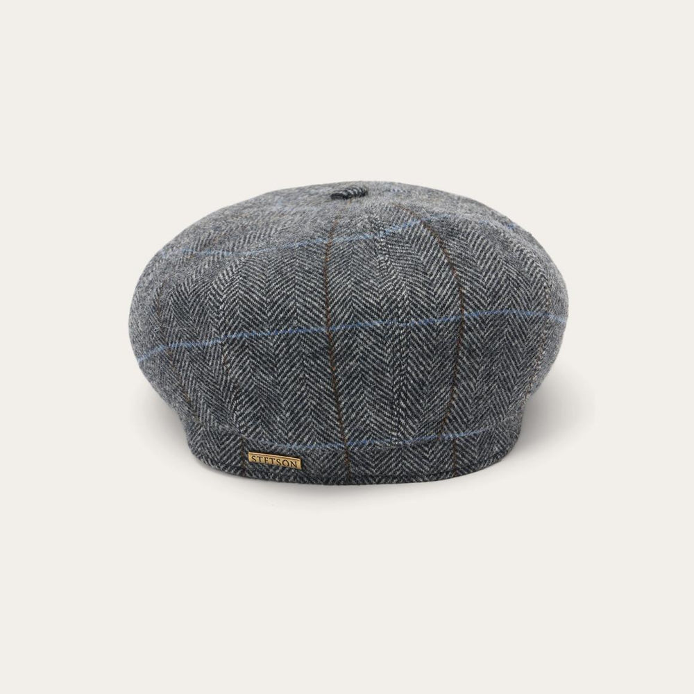 Wool Herringbone Hatteras Cap Grey Herringbone | Men/Women Stetson Caps &amp; Truckers