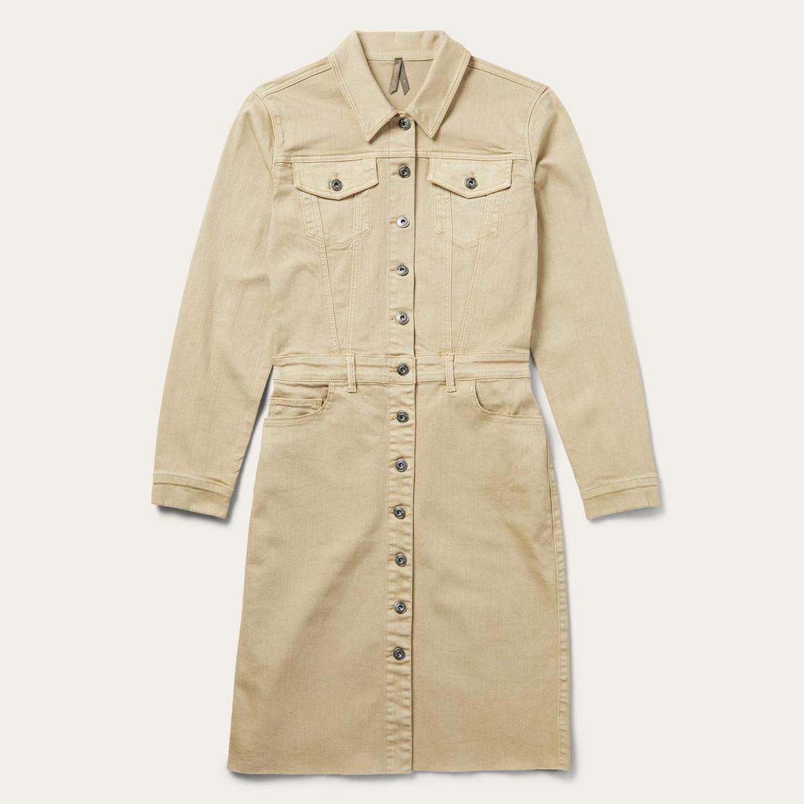 Workwear Inspired Shirt Dress Tan | Women Stetson Mini