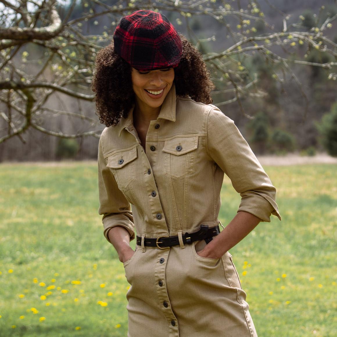 Workwear Inspired Shirt Dress Tan | Women Stetson Shirt Dresses